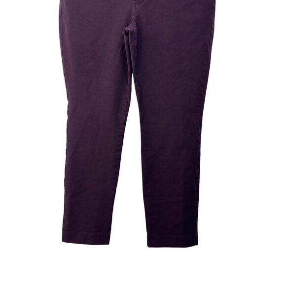Old Navy Womens High Rise Pixie Skinny Pants Size 12 Purple Stretch Cotton Blend - Picture 9 of 9